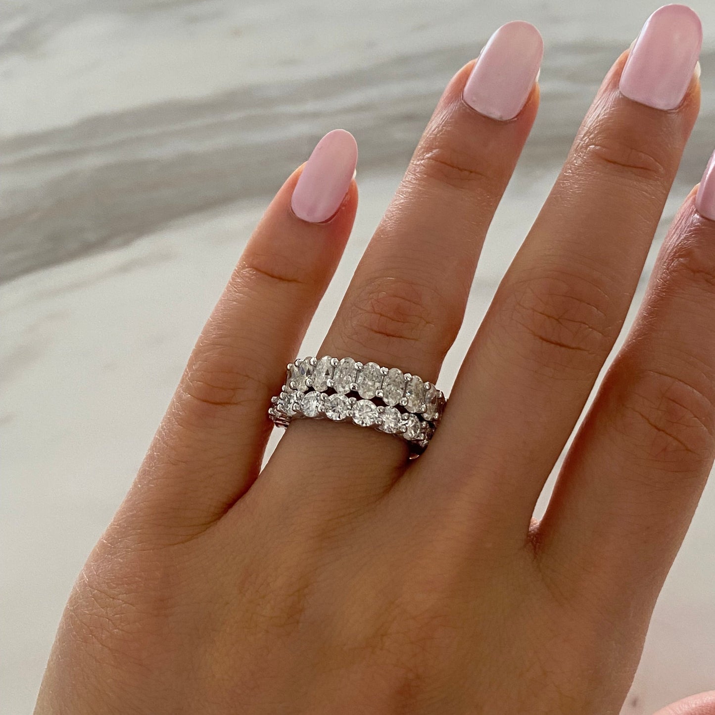 3.5mm Moissanite Eternity Band