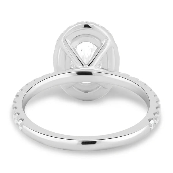Oval Halo with Pavé