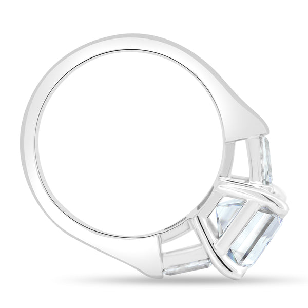 Solitaire Tapered Baguette Side Stones
