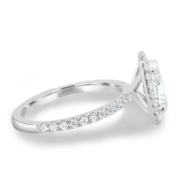 Oval Halo with Pavé