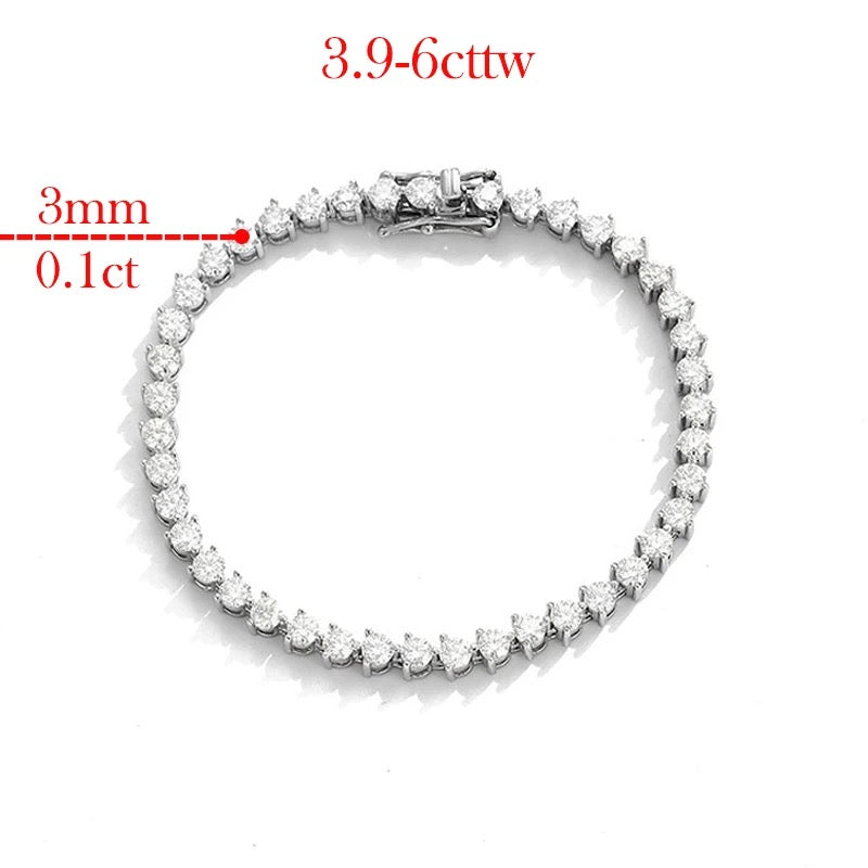 3 Prongs Tennis Bracelet