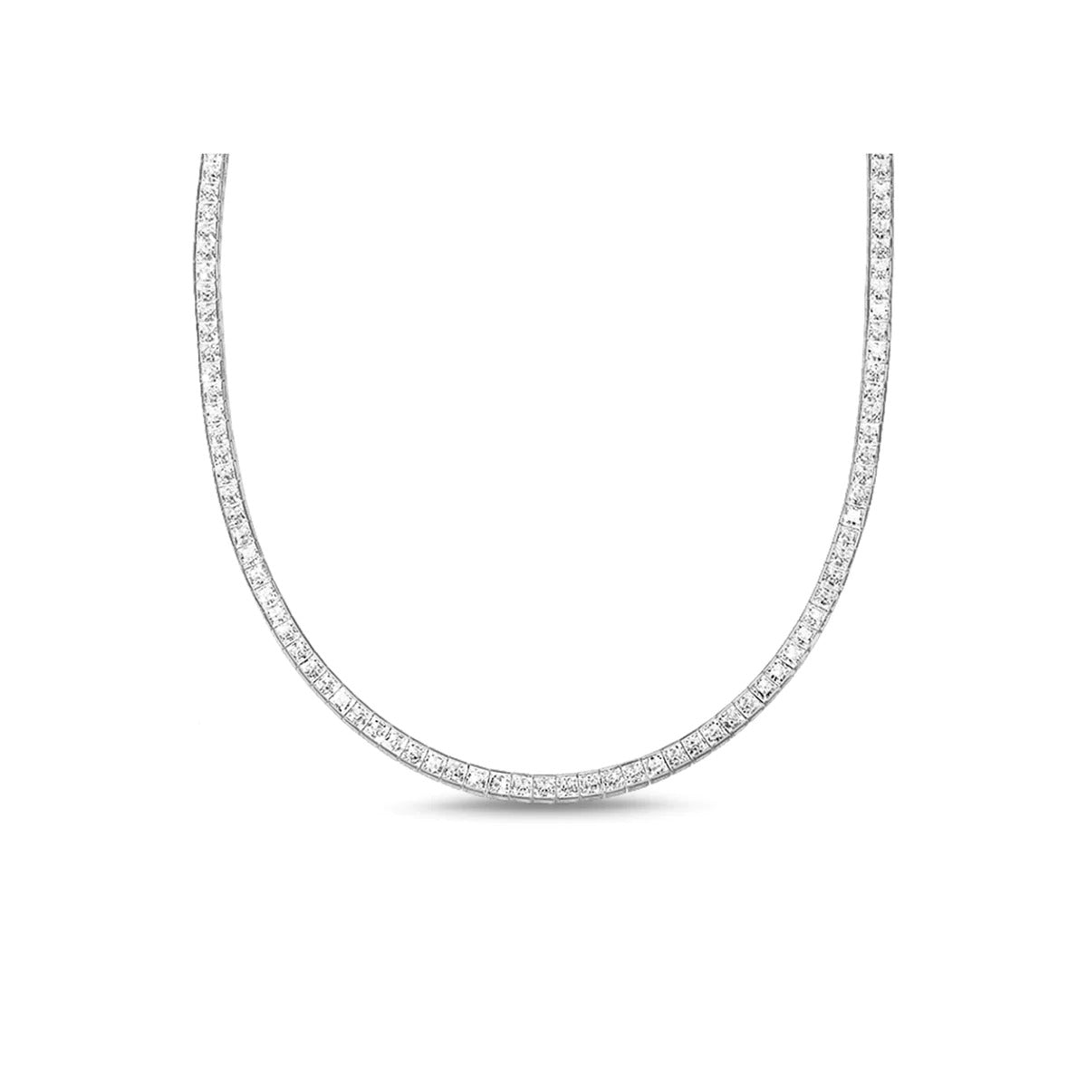 Princess cut Necklace