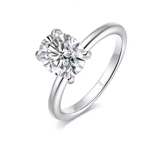 1ct Oval Moissanite ring