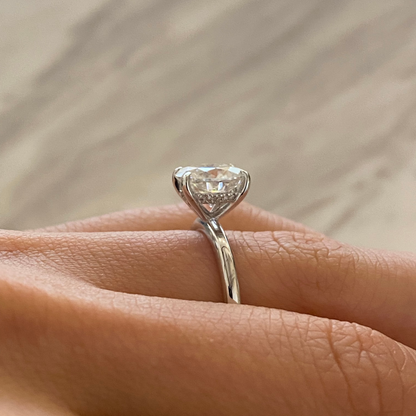 1ct Oval Moissanite ring