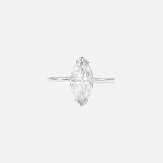 Solitaire Marquise Ring