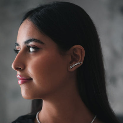 Bezel Pear Earring