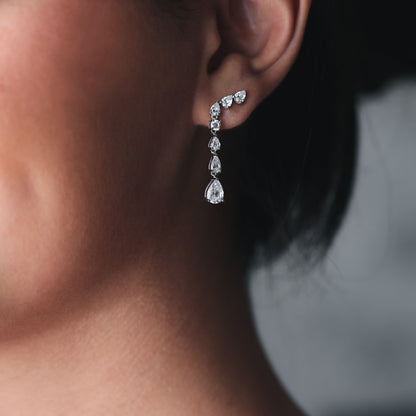 Drop Pear Earrings
